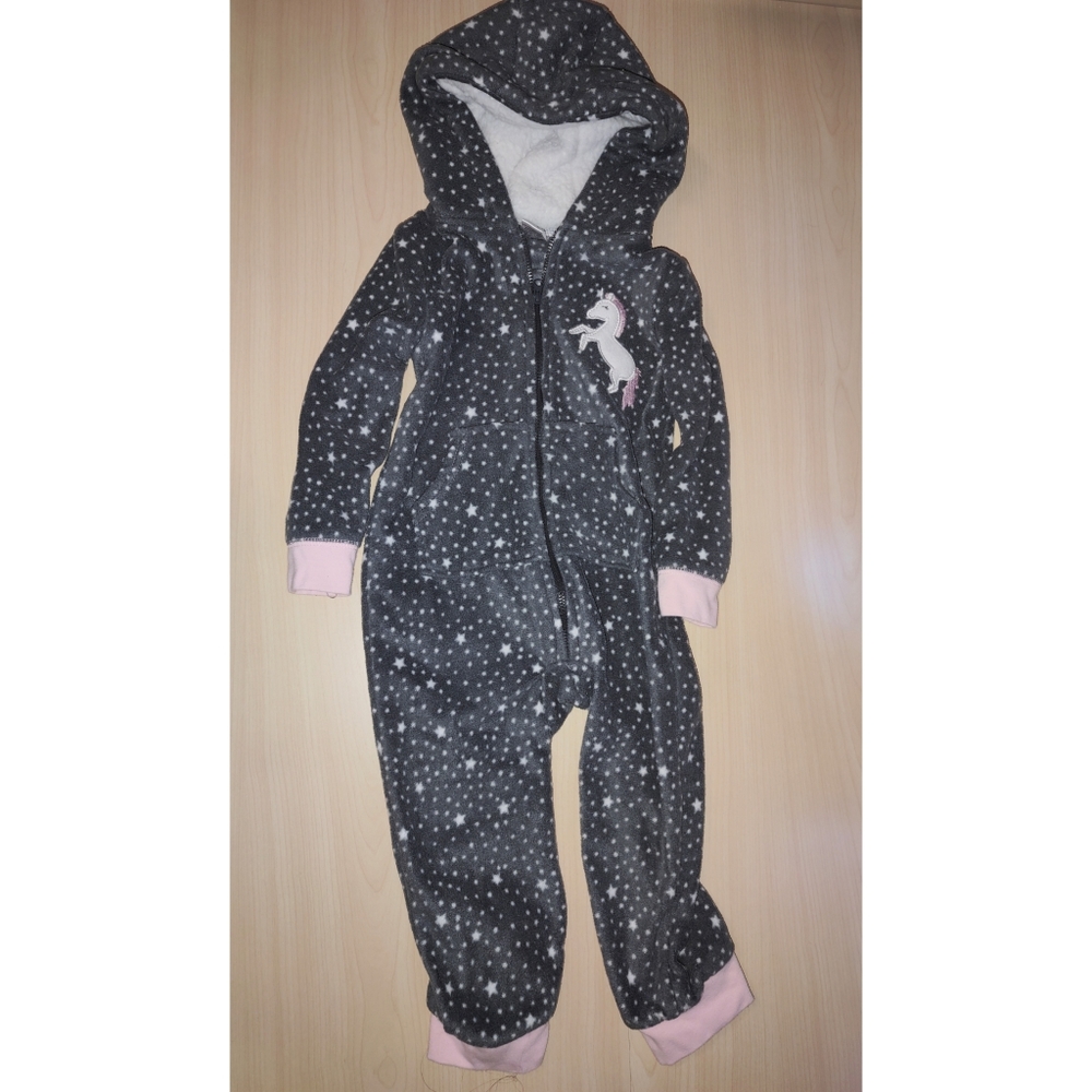 Hudson baby fleece unicorn jumpsuit 2t